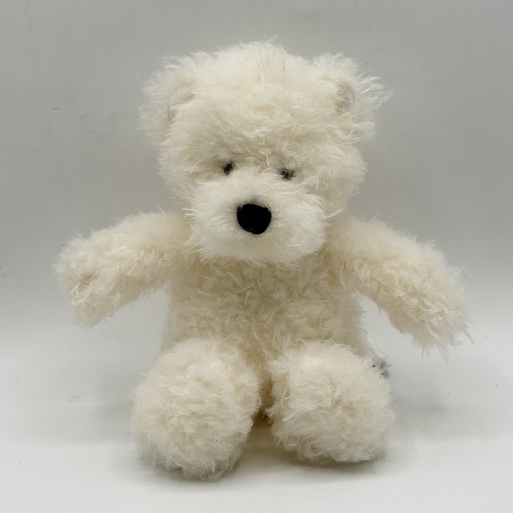 Jellycat Angora Blizzard Bear Small White Plush Retired Rare